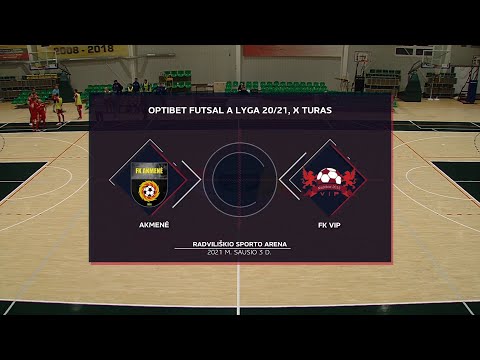 Optibet Futsal A Lyga | Akmenė - FK VIP | Rungtynių Santrauka |
