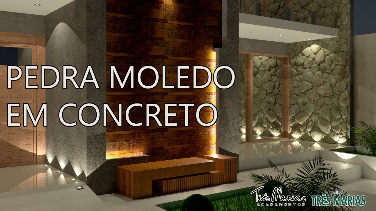 Pedra Moledo em concreto - TRÊS MARIAS ACABAMENTOS