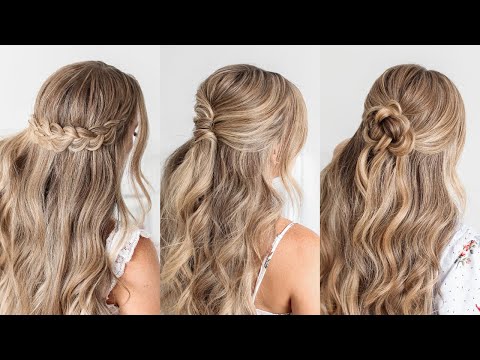 3 FALL HALF UPDOS 🍂 EASY HAIRSTYLES | Missy Sue thumnail