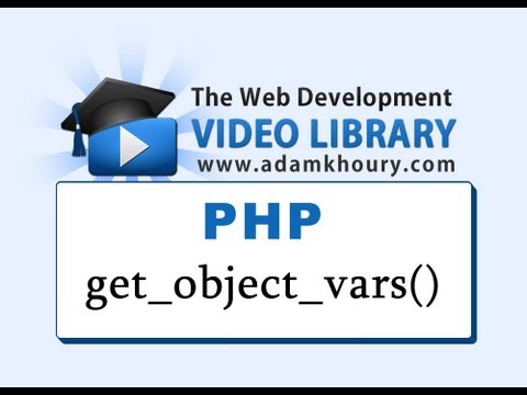 PHP Tutorial get object vars Function