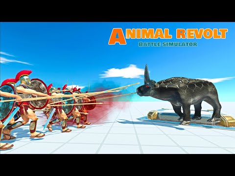 SPARTANS WARRIOR vs ALL GIANTS | Mob Spawner | Animal Revolt Battle Simulator NEW!
