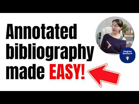 Need to write an annotated bibliography fast? Here’s how 