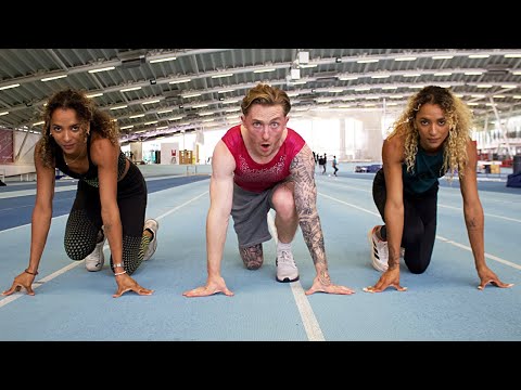 Gymnasts try ATHLETICS! {Olympic Track & Field} | ft Nielsen Twins