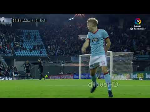 Daniel Wass beautiful chip vs. Real Madrid in HD