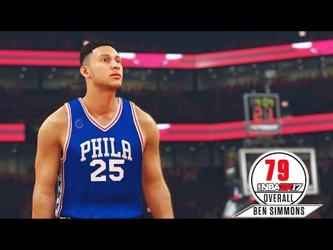 NBA 2K17 BEN SIMMONS GAMEPLAY RATING, D'ANGELO RUSSELL, KARL ANTHONY TOWNS SCREENSHOTS