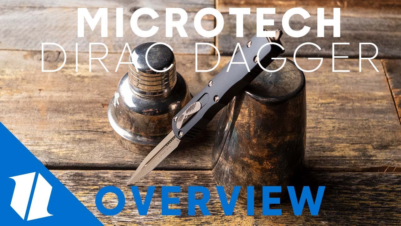 Microtech Dirac Dagger OTF Automatic Knife Black (2.88" Bronze AP) 225-13 AP