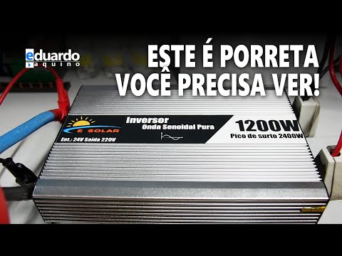 INVERSOR OffGrid eSolar 1200W no Teste de Fogo EXTREMO