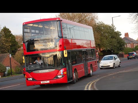 Scania beast: Weardale Motor Services YN56FCJ Scania N94UD/Scania Omnicity DD