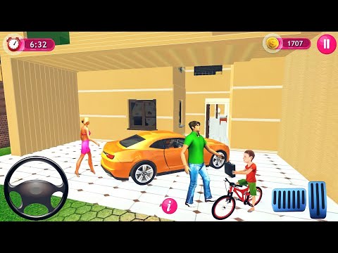 Virtual Family Life Happy Dad Mom 2023-Housewife Car Driving Simulator Android gameplay