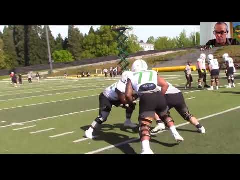 Miami OL Coach Alex Mirabal - Crowther Angle Drive Drill