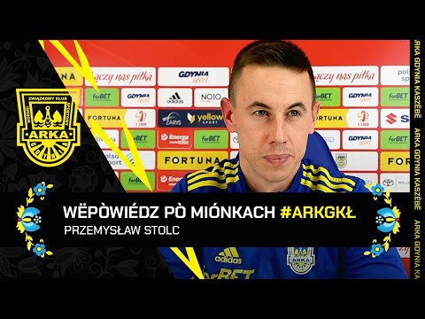 ARKA GDYNIA - GÓRNIK ŁĘCZNA 0:1. PRZEMYSŁAW STOLC PO MECZU