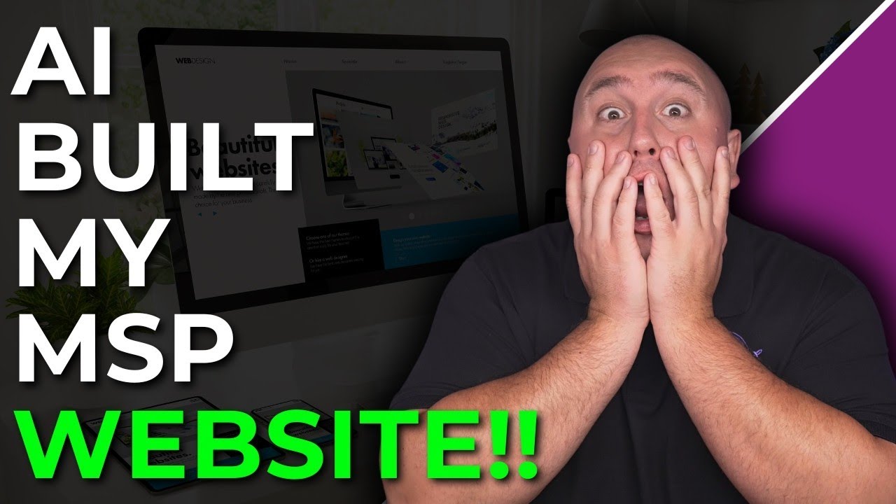 I Built an MSP Website With AI in 4 Minutes (And it was decent!)