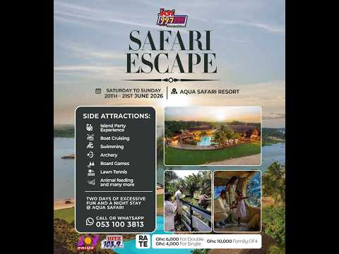 Joy Safari Fathers' Day Escape at Aqua Safari Resort in Ada