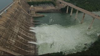 3 Floodgates Opened! Mansfield Dam - Flooding Lake! May 31,2016