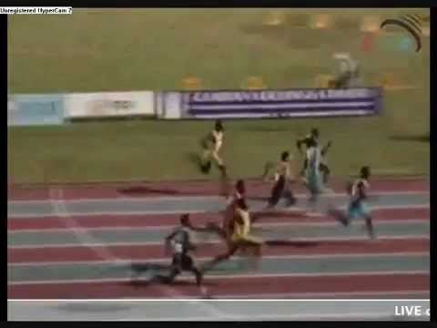 100M Carifta 2010    U-20 Boys  {Normal Speed}