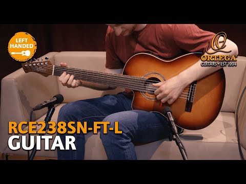 Ortega RCE238SN-FT-L Performer Series Solid Spruce Top Mahogany Neck Nylon 6-String Classical Acoustic-Electric Guitar w/Gig Bag For Left Hand Player image 15