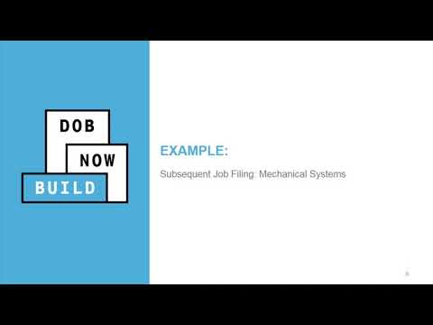 DOB NOW: Build – How to Create a Subsequent Job Filing
