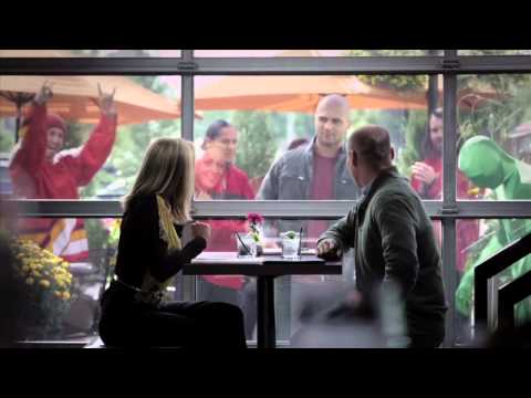 Mark Giordano up close and personal with Flames fans