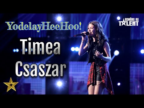 YodelayHeeHoo! Timea Csaszar a impresionat jurații cu tehnica ei vocală, numai la Românii au Talent!
