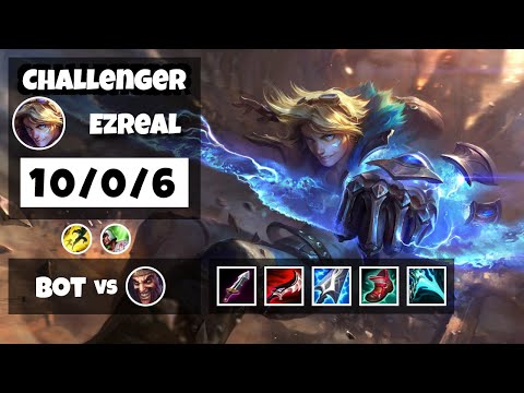 Ezreal 11.6 Gameplay Challenger Replay Bot Lane - S11 (10/0/6) - NA