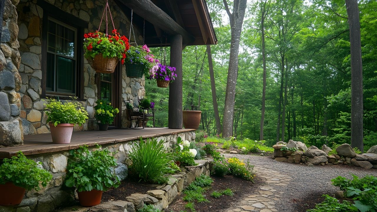 Rustic Retreats 🌲🏡 : Unveiling Stone Houses Hidden in the Woods