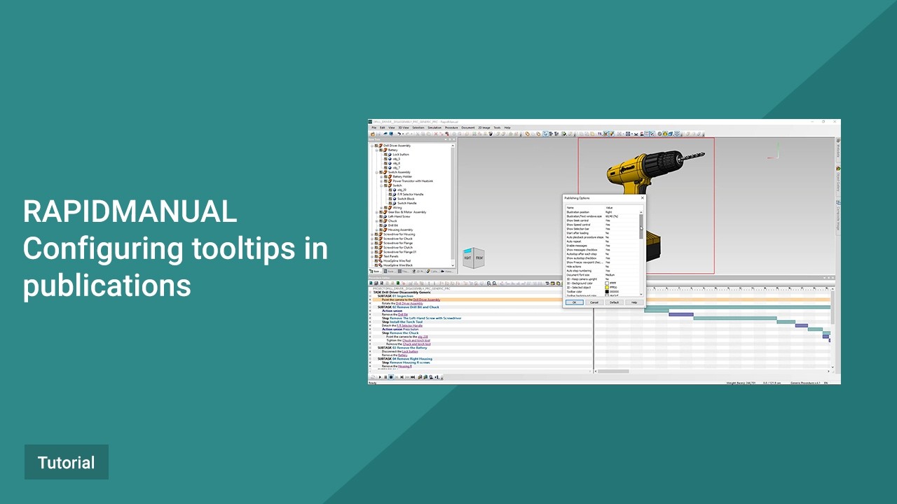 RapidManual Tutorial. Configuring tooltips in publications
