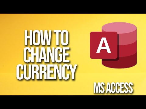 How To Change Currency Microsoft Access Tutorial