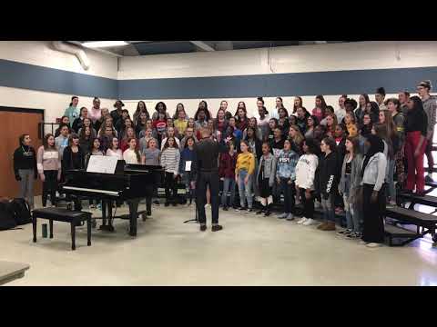 Gahanna Lincoln Freshman Girls Choir 3/13/20 Joshua Fit The Battle Of Jericho without Accompaniment