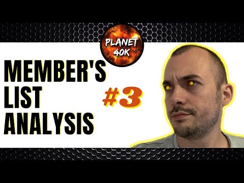 Planet 40k Analyses YOUR List 3 - Tactics - Warhammer 40k - 9th Edition - 1000 Points