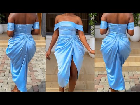 How to sew a trendy front and back ruched dress