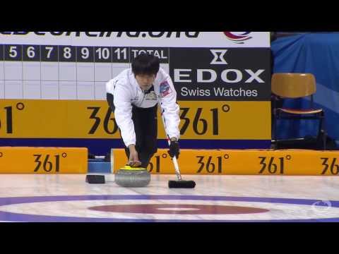 CURLING: KOR-JPN Olympic Qual 2013 Men Draw 1 HIGHLIGHTS