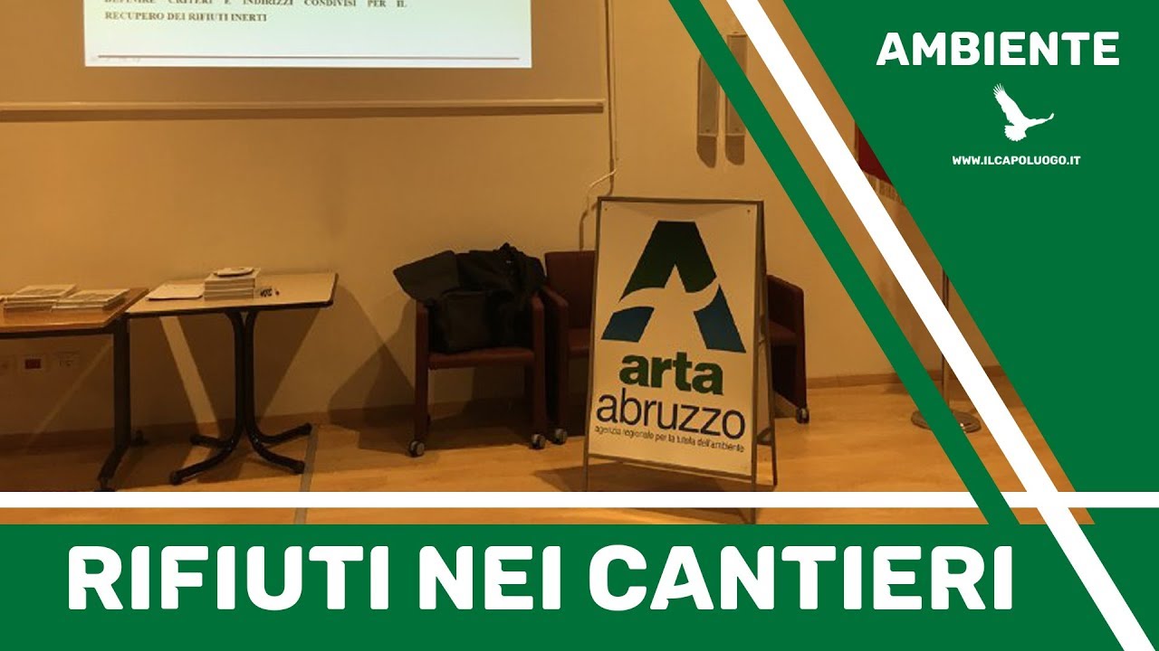 Gestione dei rifiuti nei cantieri, l’ARTA fa scuola