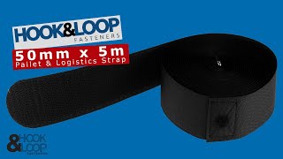 A run through or our 50mm x 5 Metre Hook and Loop Logistics Pallet Strap