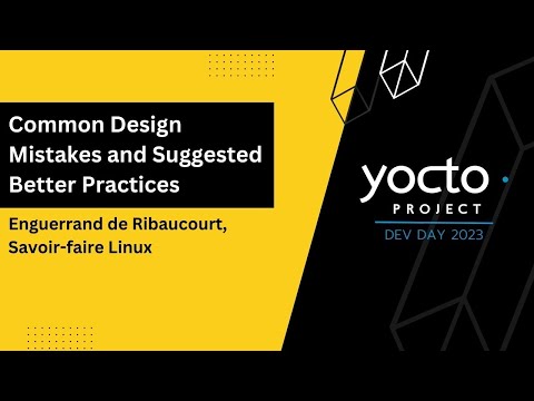 YPDD 2023 - Common design mistakes and better practises