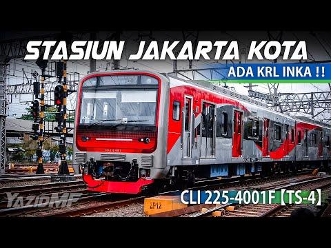 KRL Baru Buatan PT. INKA Madiun Seri CLI 225-4001F【TS-4】Datang Stasiun Jakarta Kota