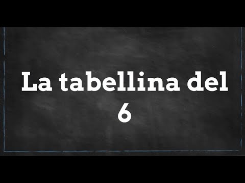 tabellina del 6 - studia con me