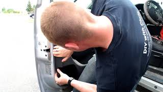 How to replace interior door handle on a 2011 GMC Sierra 2500