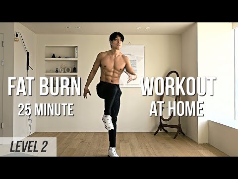 25 Minute Fat Burning Bodyweight Workout at home (Level 2)