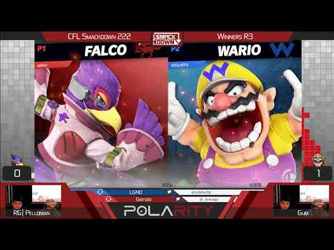 CFL Smackdown Ultimate 222 - RG | Pellonian (Falco) vs Gum (Wario) - Winners R3
