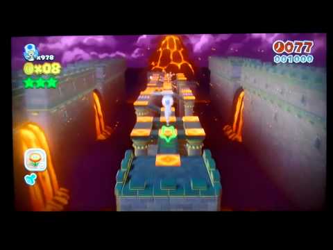 SuperMario 3D World (Castleworld  7 - 3 Red Hot Run Speedrun Time - 53 seconds ( 8thHardest Level)