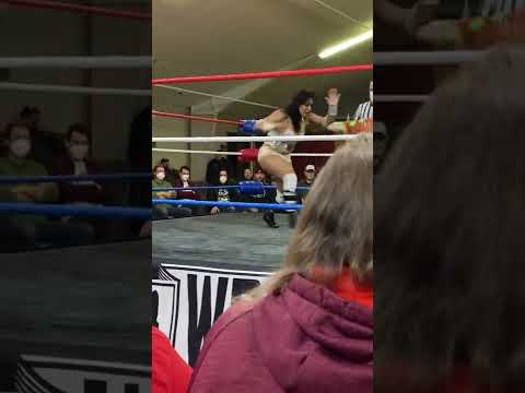 Becca and Hyan rolling around! (Limitless Wrestling) #aewdark #shorts