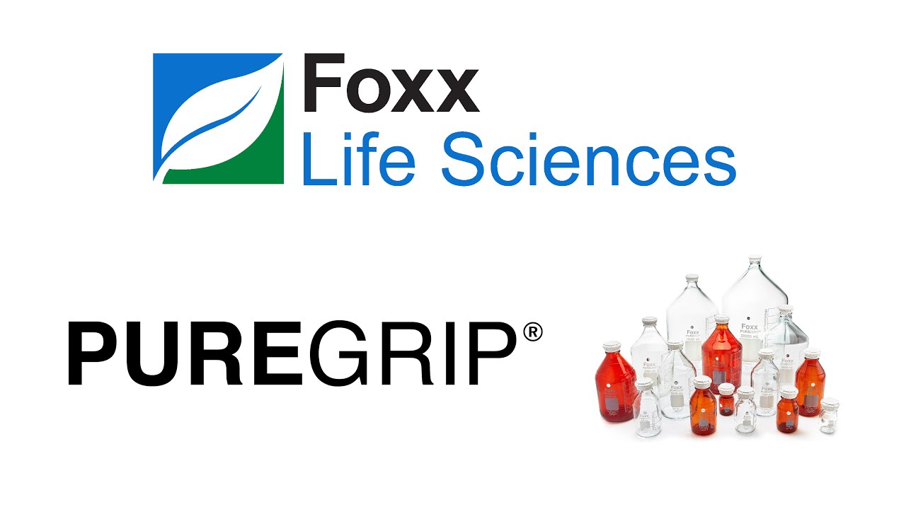 PUREGRIP® Bottles - Reagent - Transparent  Graduated with GL45 Screw Cap and Pouring Ring - 100 mL - 10/case — video