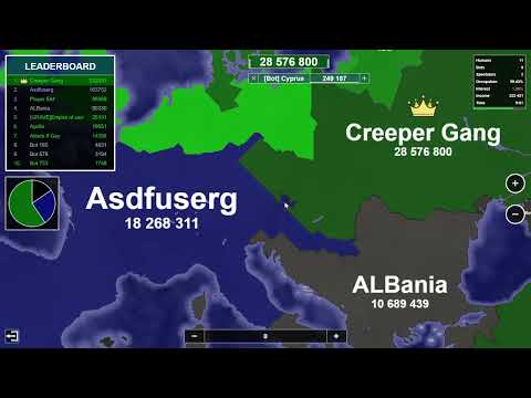 Creeper Gang Conquers Europe! Territory Games io - Territorial IO