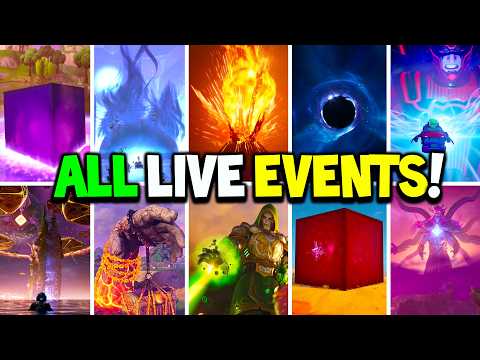 ALL FORTNITE LIVE EVENTS - Chapter 1 to Chapter 7