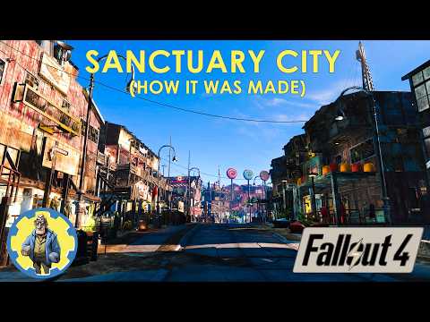 FALLOUT 4 - Sanctuary City Minutemen Settlement - HOW IT WAS BUILT (NO MODS)