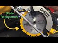 DeWalt Circular Saw Blade Installation Removal Replacement Shown On Cordless DCS393