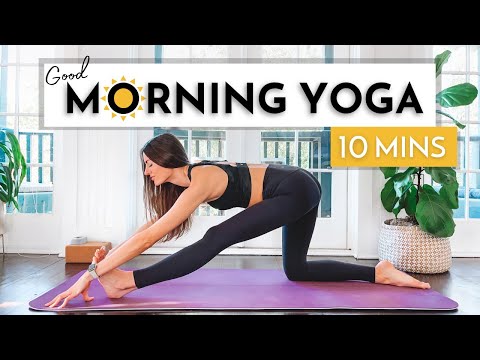 10 Min Morning Yoga to FEEL AMAZING - All Levels, no props