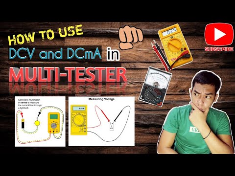 HOW TO USE MULTI-TESTER (DCV and DCmA)