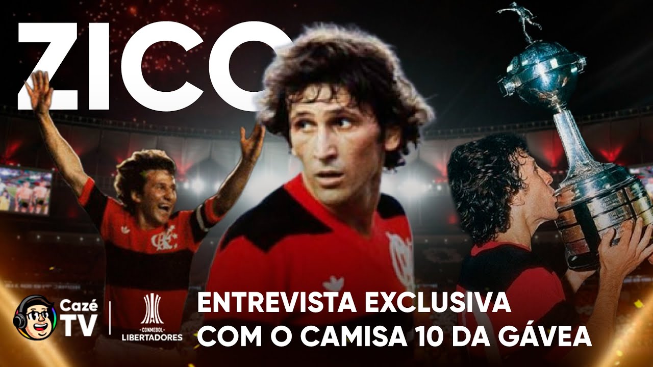 EXCLUSIVA: ZICO FALA SOBRE A FINAL DA LIBERTADORES ENTRE FLAMENGO E PALMEIRAS | AQUECIMENTO CAZÉTV