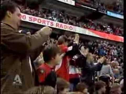 Neil vs Gaustad - Sabres at Ottawa Jan 10 2008